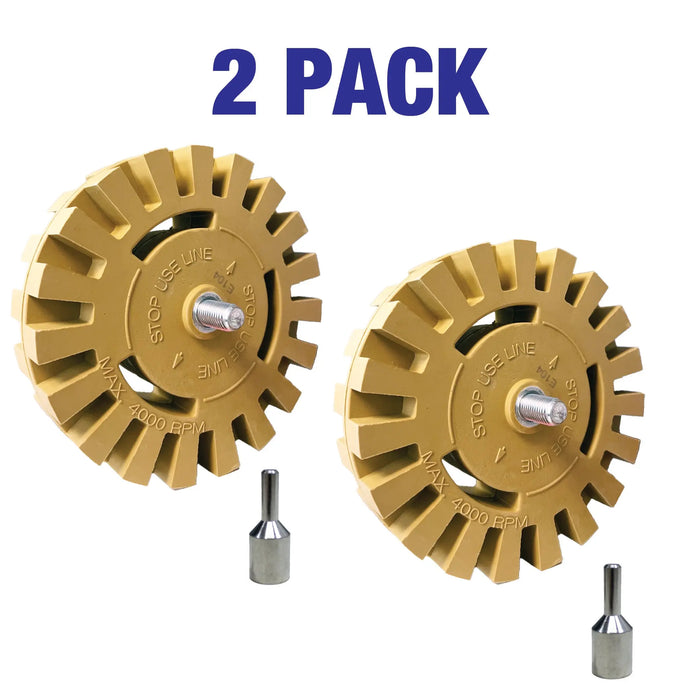 4 Inch Decal Remover Eraser Wheel with Adapter - National Supply Company