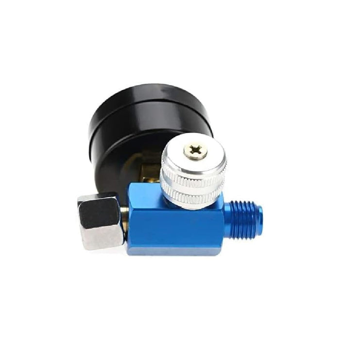 LAUCO ¼-inch Adjustable Air Pressure Regulator with Gauge, Pneumatic Tool & Spray Gun Pressure Control Valve (0-160 PSI) 1677