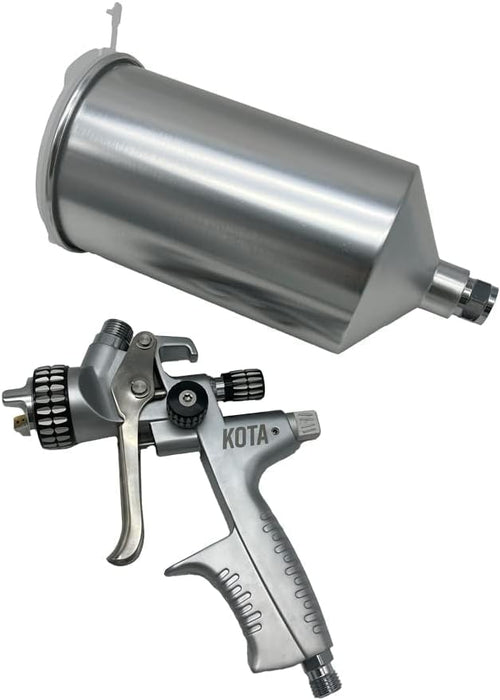 LAUCO KOTA HVLP Mini Spray Gun Nozzle, Compact Aluminum Paint Sprayer (1.3 mm) 60819