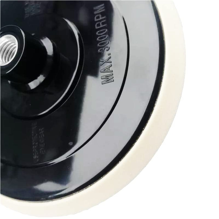 7" Polishing Buffing Hook and Loop Backing Pad - Universal Polisher Buffer Backing Plate Pad - Attach Foam Wool Buff Pads - Rotary Polisher Backup Pad - Automotive, Car Detailing PBP0008