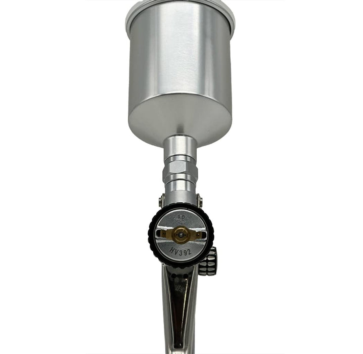 LAUCO KOTA HVLP Mini Spray Gun – 1.0 mm Nozzle, Compact Aluminum Paint Sprayer for Spot Repair, Automotive Refinishing, Carpentry, and Decorative Painting 41919