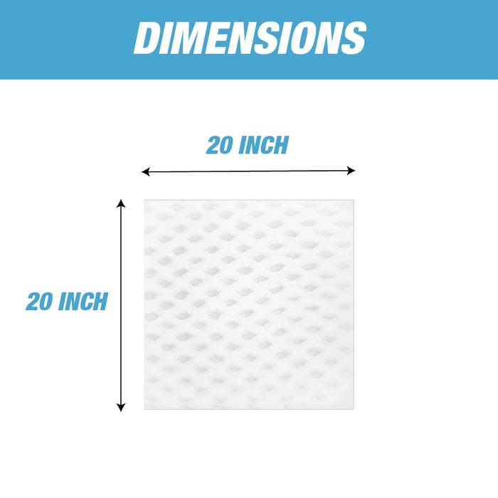 Paint Pocket Overspray Spray Booth Exhaust Arrestors Filters - White - 20 Per Pack (20 Inches x 20 Inches) 26516