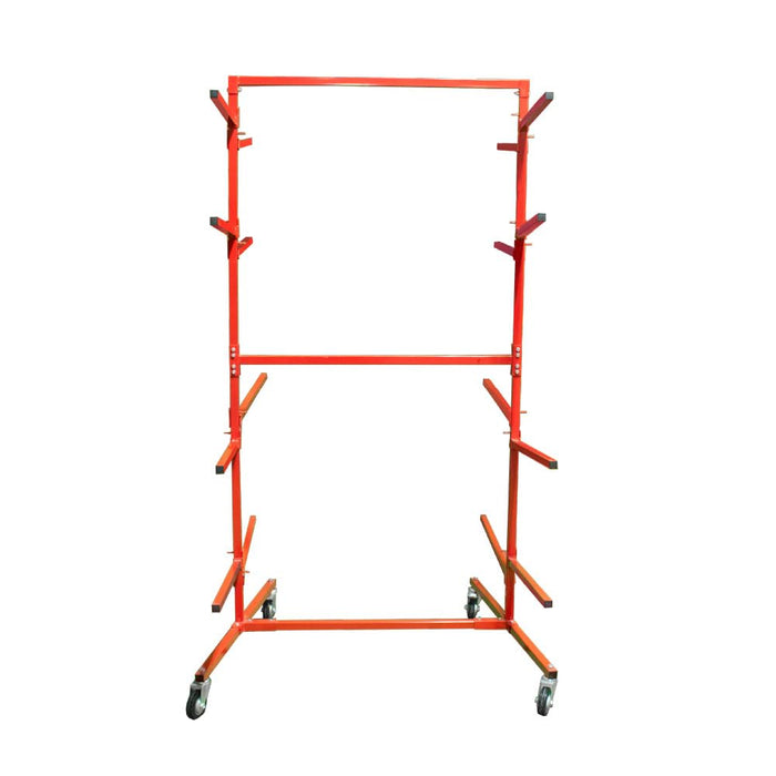 LAUCO Floor Mobile Bumper Storage Rack - Double Sided Bumper Storage Rack for Automobile Parts - Maximize Efficiency with Double-Sided Automobile Parts Storage