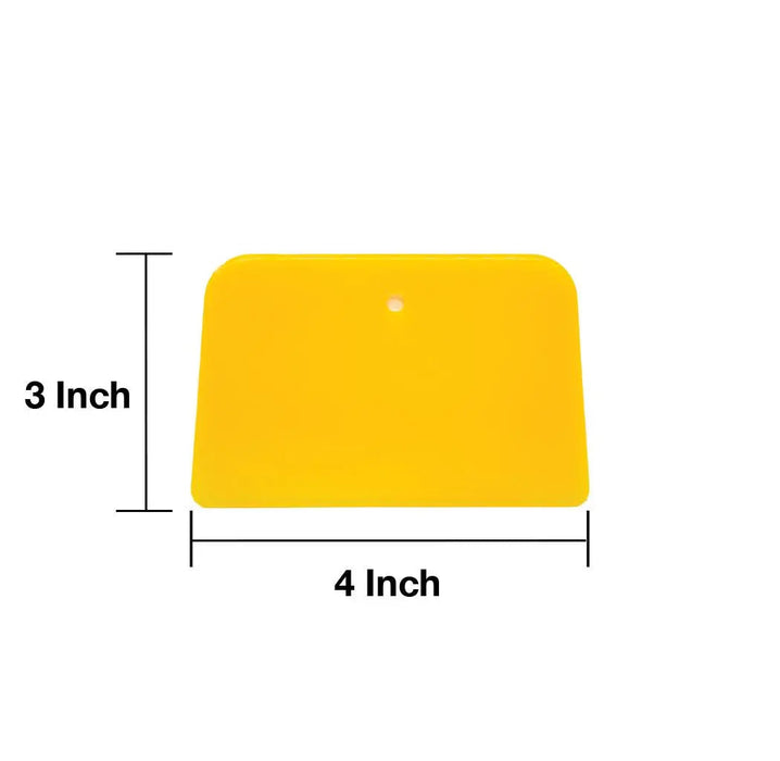 4" Reusable Plastic Spreader  - Auto Body Filler Yellow Spreaders (Pack of 100) - 9064