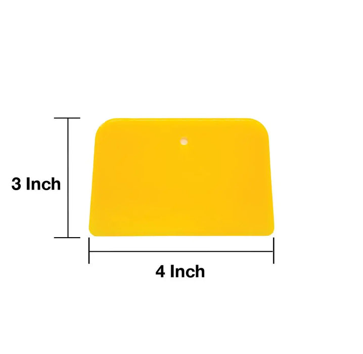 4" Reusable Plastic Spreader  - Auto Body Filler Yellow Spreaders (Pack of 100) - National Supply Company