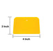 4" Reusable Plastic Spreader  - Auto Body Filler Yellow Spreaders (Pack of 100) - National Supply Company
