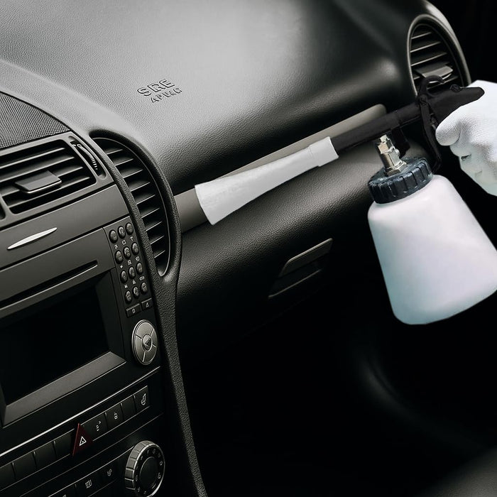 High Pressure Car Cleaning Tornado Air Gun Kit with 1L Foam Bottle, 2 Set Nozzle Sprayer Connector for Car Detailing - 26514