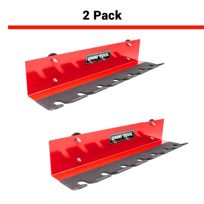 LAUCO Multiple Paint Spray Gun Holder, Paint Gun Holder - Holds 7 Guns Without Cups or 4 Guns with Cups, Stable and Scratch-Free Design (2 Pack) [87209]
