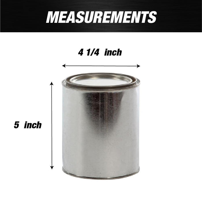 LAUCO Empty Paint Cans with Lids – 32oz, 12 Pack Metal Paint Cans in Multiple Bulk Pack Sizes – DIY, Crafts, Resin, Adhesives & Storage