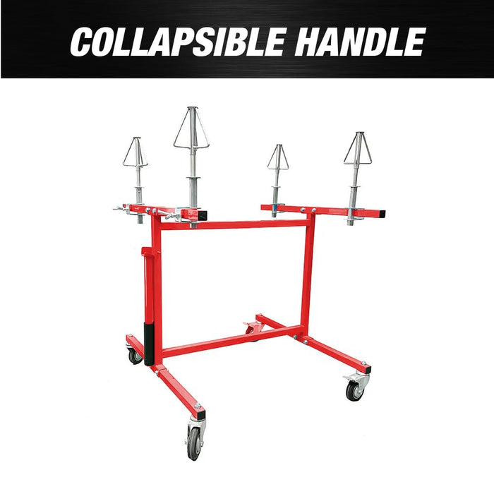 Mobile Wheel Panel Paint Stand, Wheel Rim Painting Stand (4566) - Wheel Paint Stand Rack, Wheel Rim Painting Stand, Painting Rack Stand, Paint Stand Auto Body. Automotive Paint Stand, Auto Body Stand