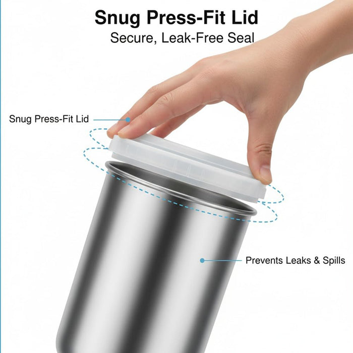 Aluminum Spray Gun Cup (1 Quart / 1000cc) | Heavy-Duty Gravity Feed Paint Pot with Snug Press-Fit Lid | Universal Fit for HVLP, LVLP, and Standard Spray Guns 9551