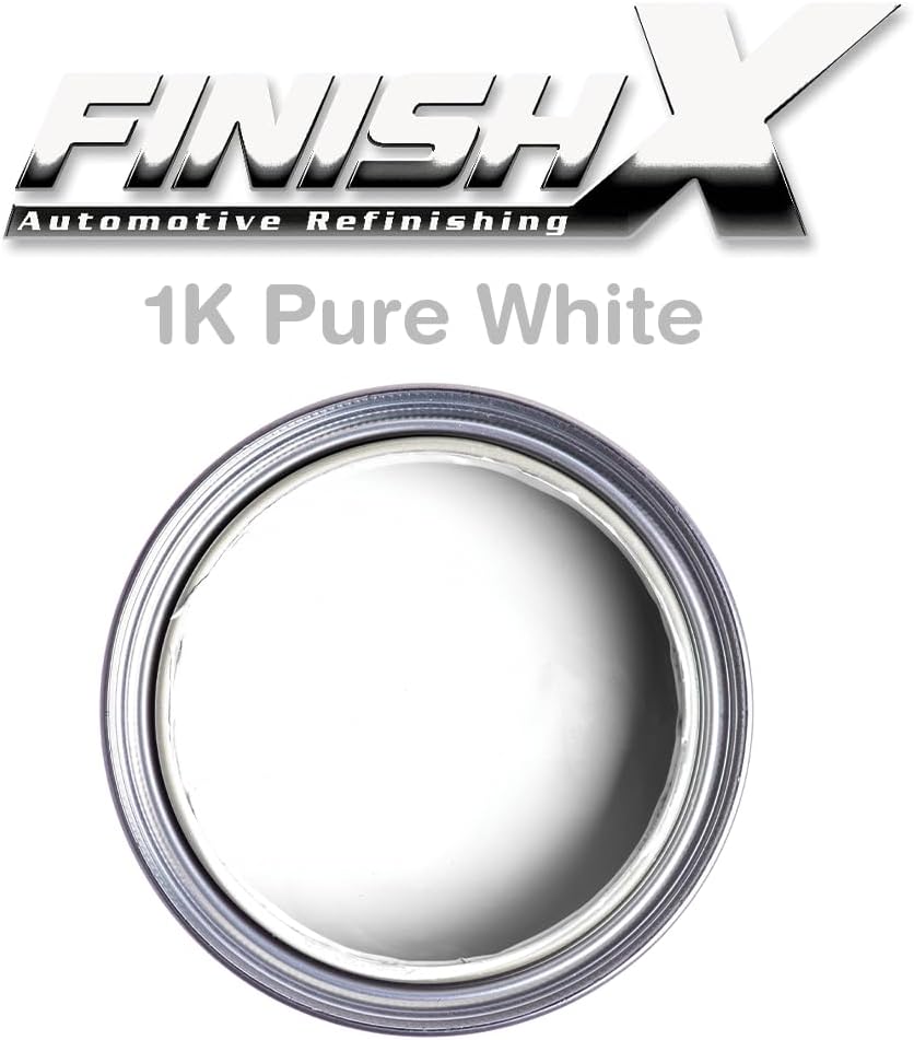 FinishX Automotive Refinishing Factory Color 1k Basecoat Pure White Ratio 1:1
