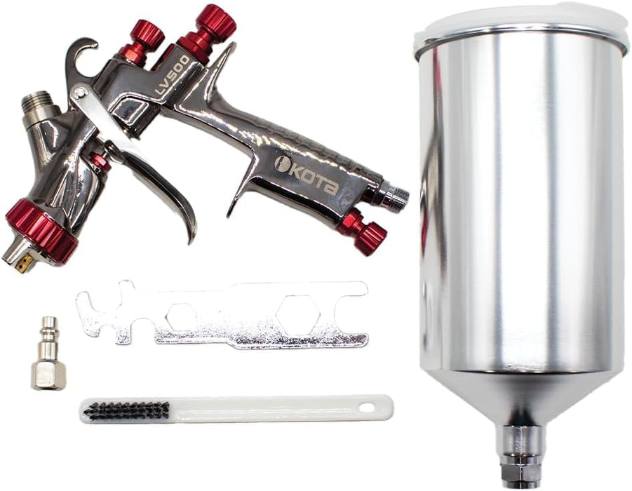 KOTA LVLP Spray Gun Paint 1.3 mm Nozzle with Aluminum Cup (Set 1.4 mm) 75912