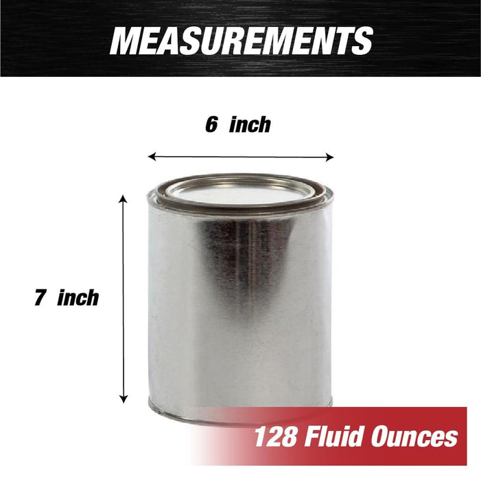 LAUCO Empty Paint Cans with Lids – 32oz, 6 Pack Metal Paint Cans in Multiple Bulk Pack Sizes – DIY, Crafts, Resin, Adhesives & Storage 9077