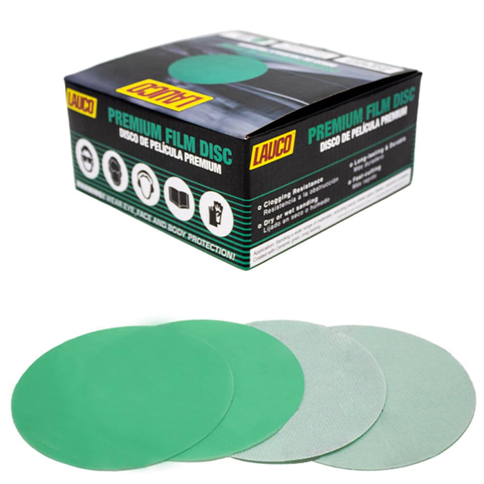 Premium 6" Hook and Loop Sanding Discs (Box of 50) - Hook and Loop Backing Discs for DA Orbital Sanders - Automotive Sanding Wood Furniture Finishing (GRIT-1500)