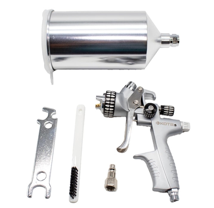 KOTA MP Spray Gun 1.3 mm Nozzle – Medium Pressure Gravity Feed Paint Gun for Automotive, Carpentry, Industrial, and Decorative Painting 41922
