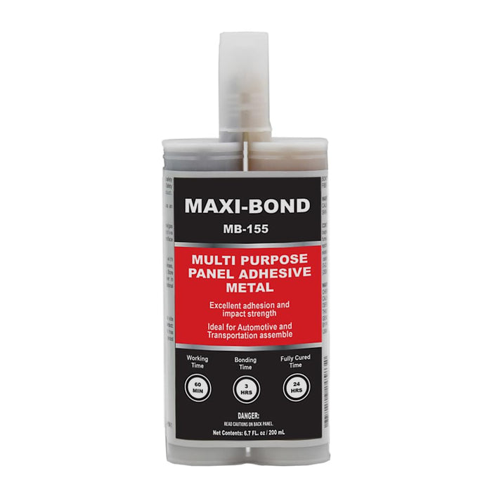 Maxi-Bond Multi-Purpose Panel Adhesive Metal, Two Part Epoxy Adhesive, Non-Sagging, High Strength, Bond to Molding Compound Panels, Metal, Fiberglass - Panel Bond Adhesive (MB-155) (1) 4583