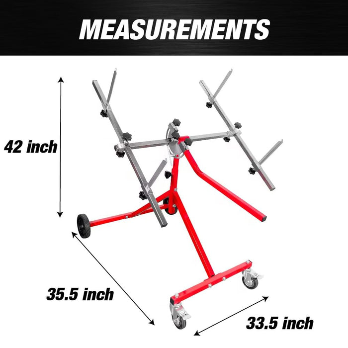 LAUCO Multifunction Paint Stand, Automotive Paint Stand, Body Panel Stand, Door Stands for Painting, Paint Stands Auto Body, Auto Body Repair Tools Adjustable Paint Stand (180° Rotating)- 19531