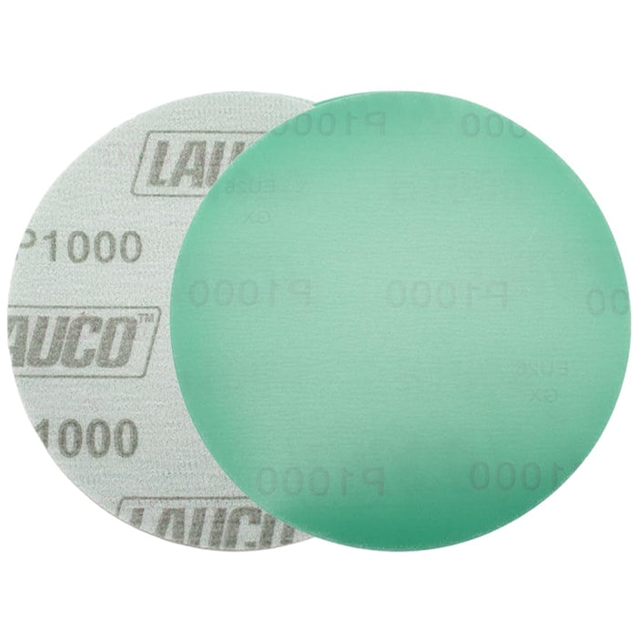 Premium 6" Hook and Loop Sanding Discs (Box of 50) - Hook and Loop Backing Discs for DA Orbital Sanders - Automotive Sanding Wood Furniture Finishing (GRIT-1000)