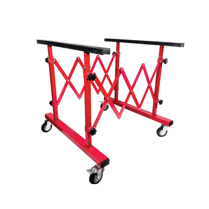 LAUCO Mobile Telescopic Universal Paint Stand - Adjustable Body Extending Mechanical Panel Stand, Automotive Extending Panel Stand, Automotive Body Paint Stand [26497]