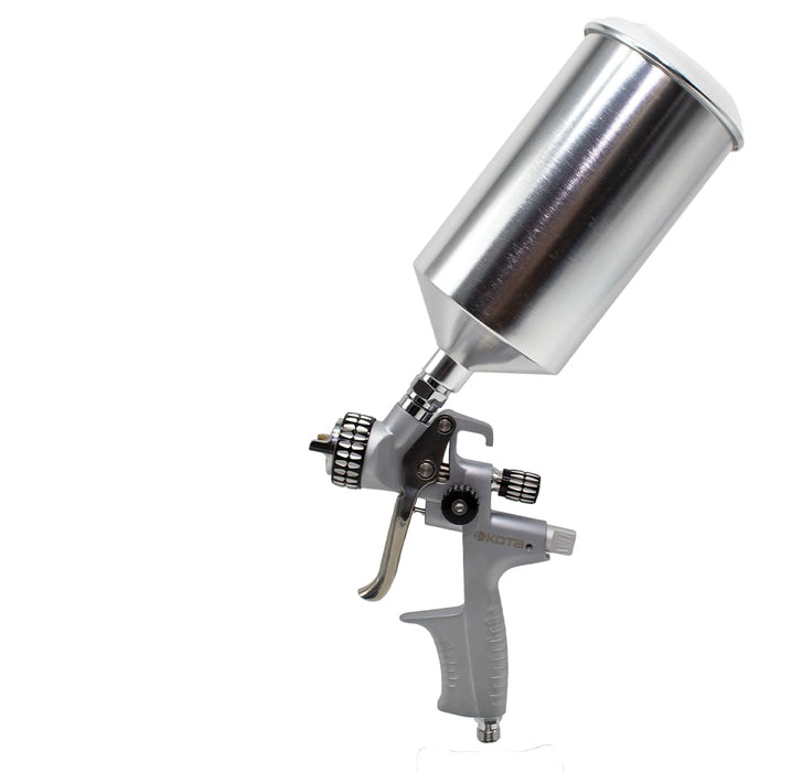 KOTA MP Spray Gun 1.3 mm Nozzle – Medium Pressure Gravity Feed Paint Gun for Automotive, Carpentry, Industrial, and Decorative Painting 41922