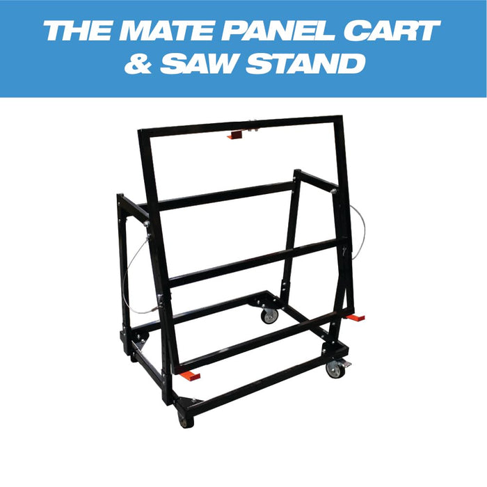 LAUCO Mate Panel Cart and Stand – Mobile Base Stand Contains Rubber Rolling 4” Casters – Mobile Workbench for Tools, Woodworking Tools and Accessories [87280]