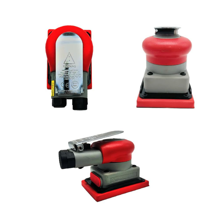 MAXX PROS 3 x 4 Square Orbital Sander Pneumatic/PSA/Vinyl sanding machine - 75 x 100mm Orbital Sander, Sanding/Grinding/Polishing Professional for Car Waxing, Auto Body Work, Woodworking, Car Polisher