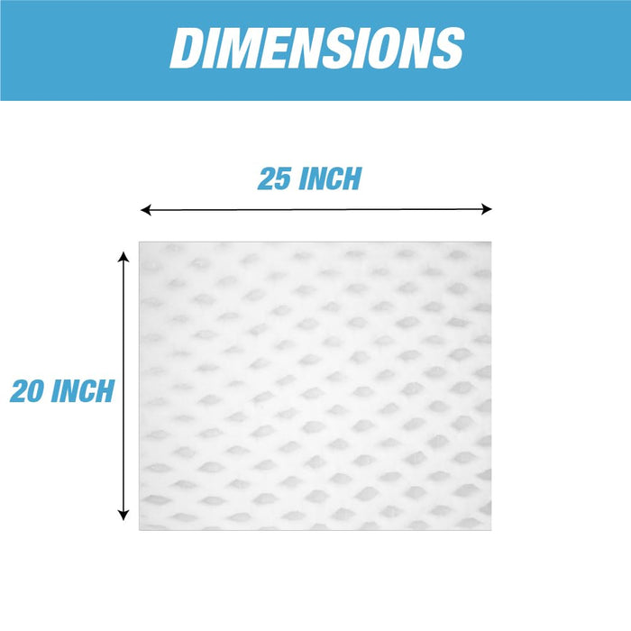 Paint Pocket Overspray Spray Booth Exhaust Arrestors Filters - White - 20 Per Pack (20 Inches x 25 Inches) (20 Pack - 20" x 25") 26517