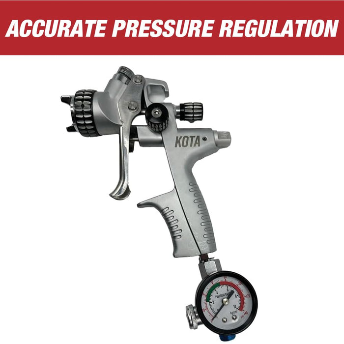 LAUCO ¼-inch Adjustable Air Pressure Regulator with Gauge, Pneumatic Tool & Spray Gun Pressure Control Valve (0-160 PSI) 1677