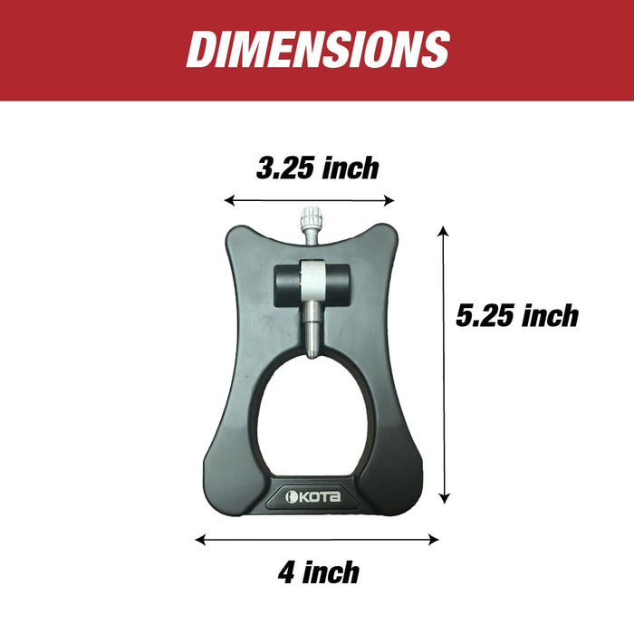 LAUCO HVLP Spray Gun Adjustable Display Stand – Heavy-Duty Aluminum Construction, Universal Fit for Auto Body & DIY Painting, Ergonomic Spray Gun Holder (2 Pack)