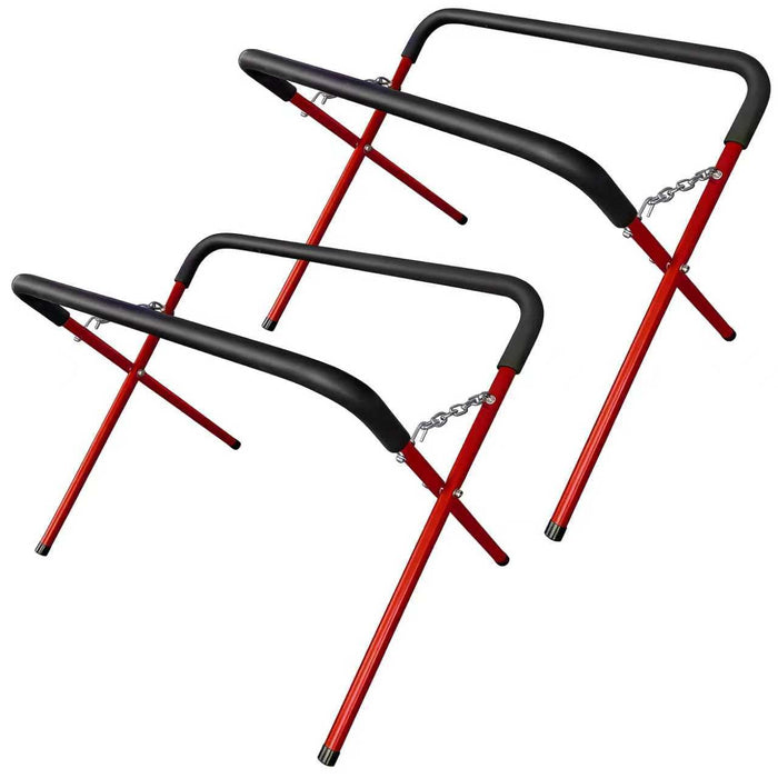 LAUCO Portable Workbench Folding Stand, 500 Pound Capacity Foldable Portable Work Stand , 41" x 43" x 35", Heavy-Duty Bumper Stand for Garage and Shop [9080]