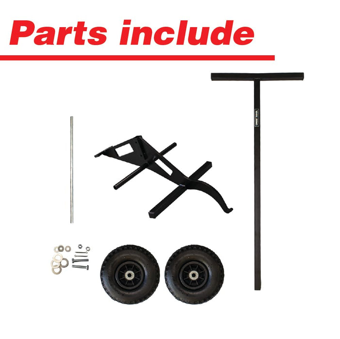 Lauco Grate Lifter Trolley | Heavy-Duty Grate Removal Tool for Spray Booths, Prep Bays - Ergonomic Design with 8” Wheels- 39113