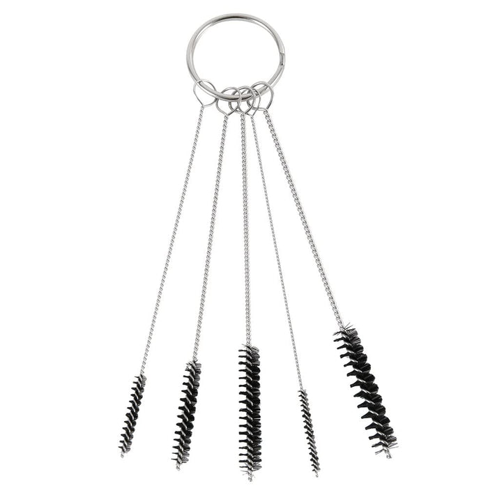 17pcs Multi-Purpose Spray Gun Cleaning Kit Car Cleaning Tools - Nylon Brushes Mini Brushes & Needles Metal Tube Cleaning Brush for Clean Airbrush Nozzles
