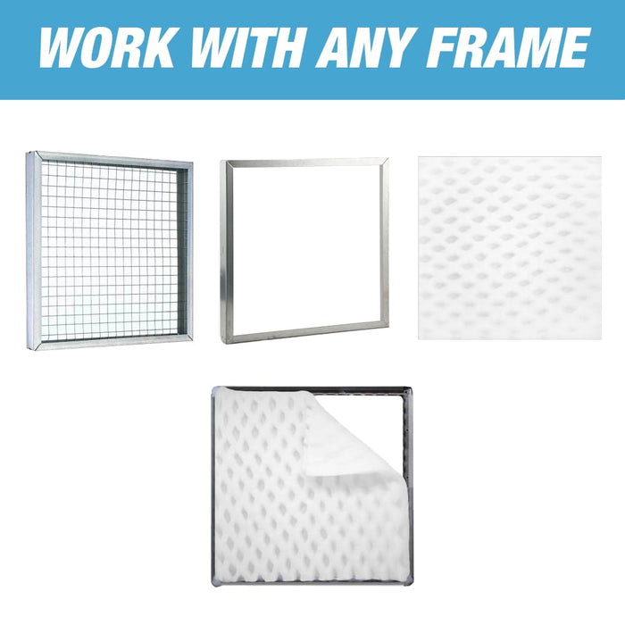 Paint Pocket Overspray Spray Booth Exhaust Arrestors Filters - White - 20 Per Pack (20 Inches x 20 Inches) 26516
