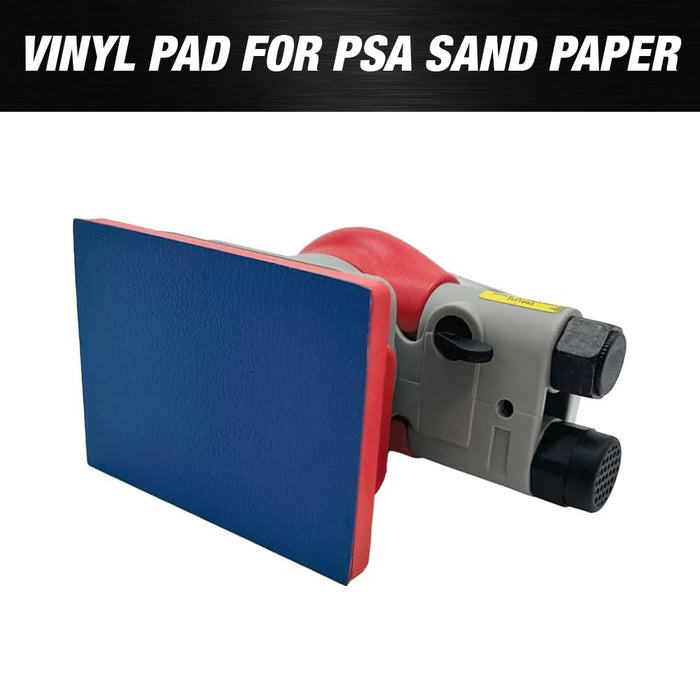 MAXX PROS 3 x 4 Square Orbital Sander Pneumatic/PSA/Vinyl sanding machine - 75 x 100mm Orbital Sander, Sanding/Grinding/Polishing Professional for Car Waxing, Auto Body Work, Woodworking, Car Polisher