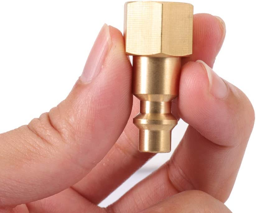 1/4-Inch Female Coupler Quick Connect Adapter, Air Hose Fittings And Air Coupler Plug - Pack of 10