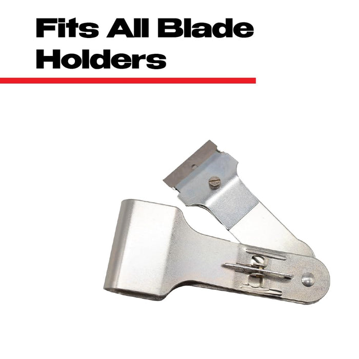 Single Edge Razor Blades (100 Pack) – Heavy Duty Scraper Blade Refills for Paint, Labels, Stickers, Decals & Adhesive Removal on Glass, Metal, and Tile 57025