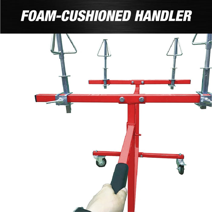 Mobile Wheel Panel Paint Stand, Wheel Rim Painting Stand (4566) - Wheel Paint Stand Rack, Wheel Rim Painting Stand, Painting Rack Stand, Paint Stand Auto Body. Automotive Paint Stand, Auto Body Stand