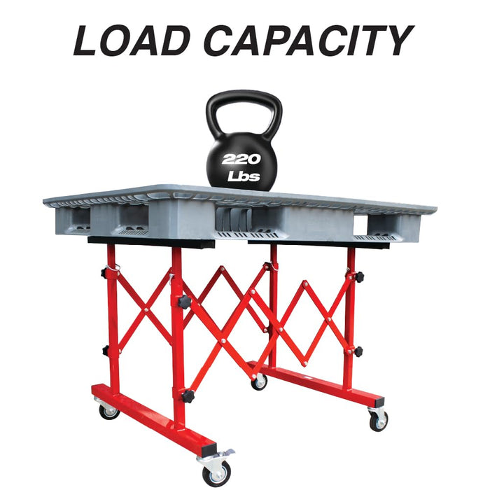 LAUCO Mobile Telescopic Universal Paint Stand - Adjustable Body Extending Mechanical Panel Stand, Automotive Extending Panel Stand, Automotive Body Paint Stand [26497]