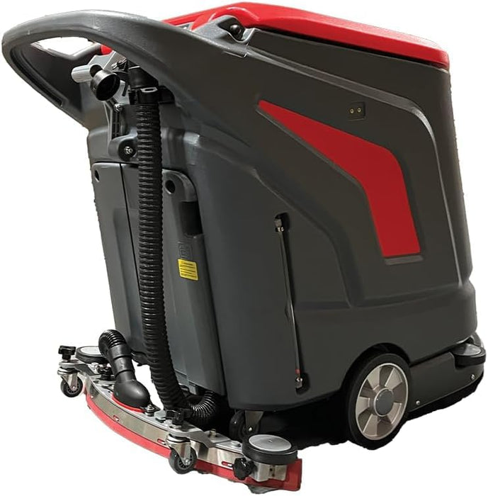 LAUCO SWAN Floor Scrubber Machine – Battery Powered Walk-Behind, 20-Gal Tank, Dual 22" Brushes, 31" Squeegee, Commercial Auto Scrubber, Heavy-Duty, Easy Use, All Parts Included 26453
