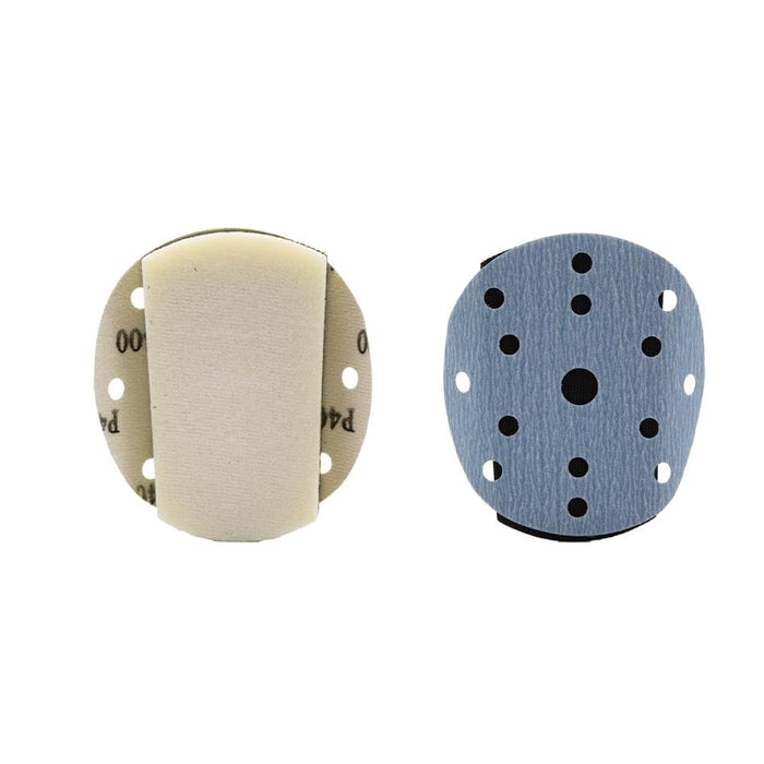 Hook and Loop Block KIT 6 Inch Round & Mouse Hand Sanding, Interface Pads Ideal for Woodworking, Furniture Restoration, Home and Automotive Body, Hook Backing Plate for Sanders or Polishers, 5 PCS