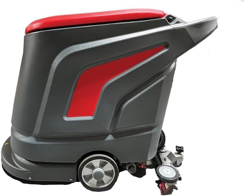 LAUCO SWAN Floor Scrubber Machine – Battery Powered Walk-Behind, 20-Gal Tank, Dual 22" Brushes, 31" Squeegee, Commercial Auto Scrubber, Heavy-Duty, Easy Use, All Parts Included 26453