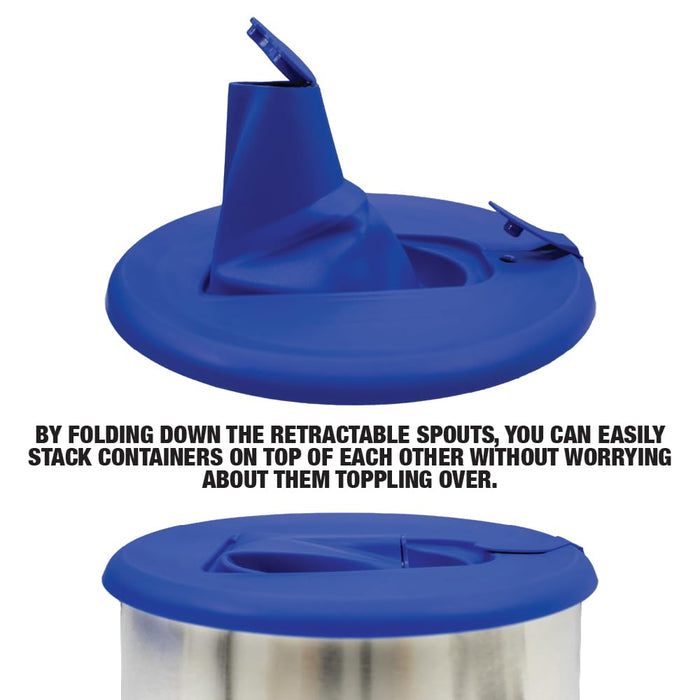 Paint Can Lid Cover and Pouring Spout for 1-Gallon Containers, 2 Pack - Secure Seal with Built-in Spout to Pour Paint Easy, Prevents Messes, Spills, Drips, Splatter - Paint Storage Lid