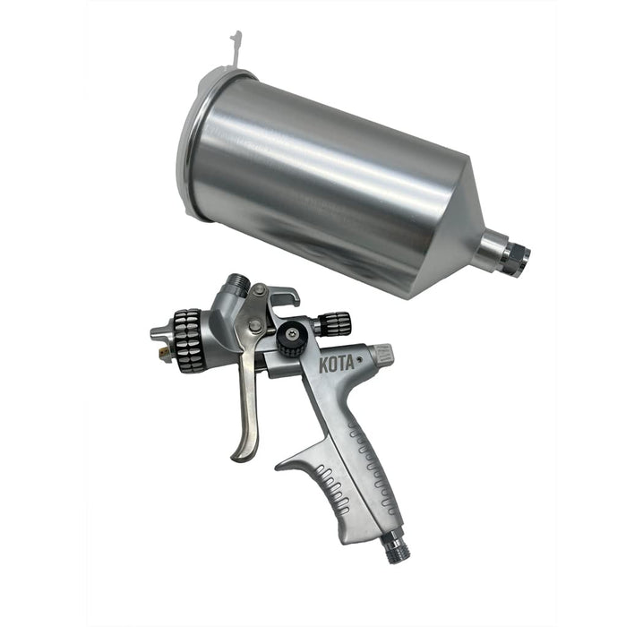 KOTA MP Spray Gun 1.3 mm Nozzle – Medium Pressure Gravity Feed Paint Gun for Automotive, Carpentry, Industrial, and Decorative Painting 41922