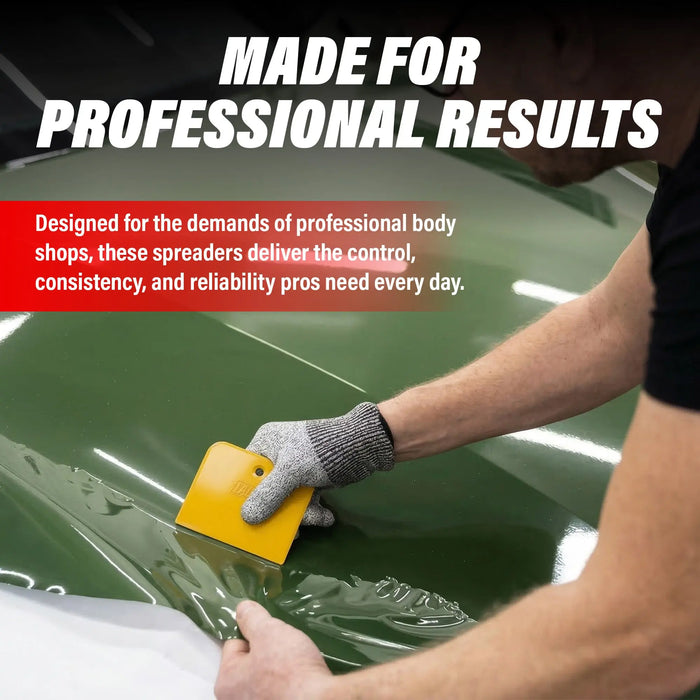 5" Reusable Plastic Spreader  - Auto Body Filler Yellow Spreaders (Pack of 100) - 9065 National Supply Company