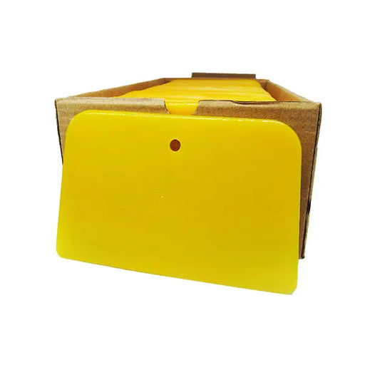 5" Reusable Plastic Spreader  - Auto Body Filler Yellow Spreaders (Pack of 100) - National Supply Company