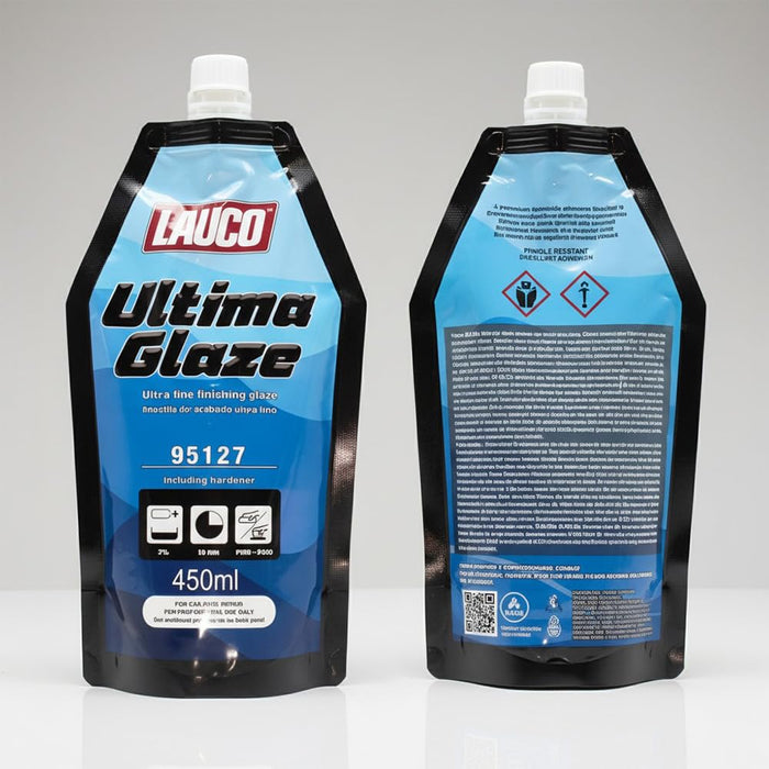 LAUCO Ultima Glaze, Ultra Fine, Self-Leveling Polyester Finishing Glaze with Hardener for Auto Body Repair 95127