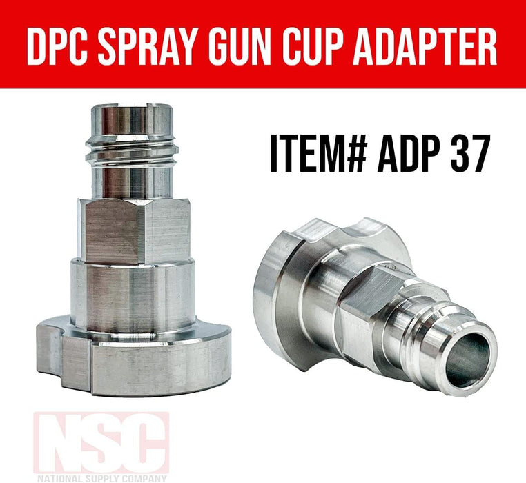 LAUCO Spray Gun Paint System Stainless Steel Adapter (Adapter 37)