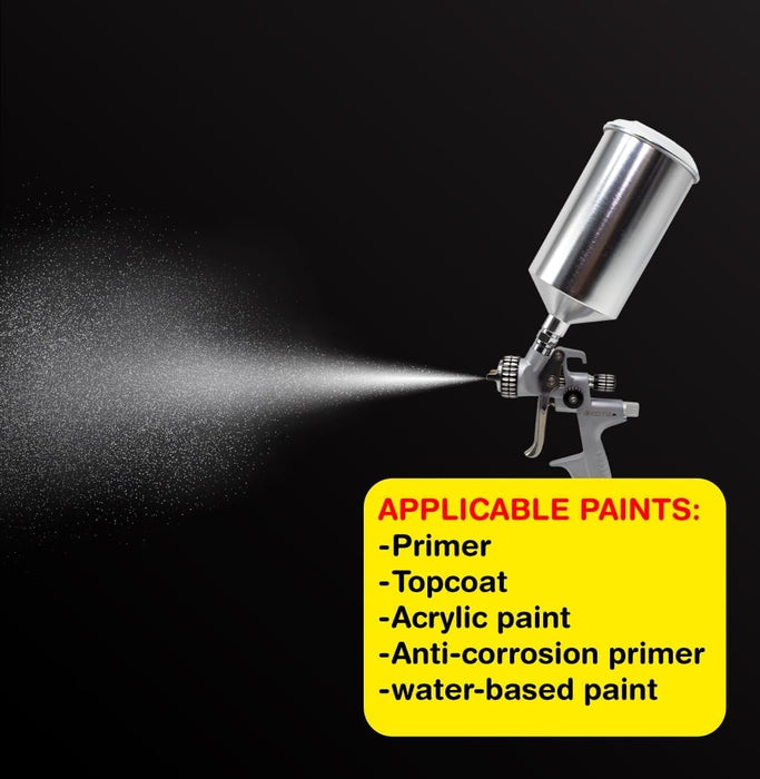 KOTA MP Spray Gun Nozzle – Medium Pressure Gravity Feed Paint Gun for Automotive, Carpentry, Industrial, and Decorative Painting (1.7 mm) 75915
