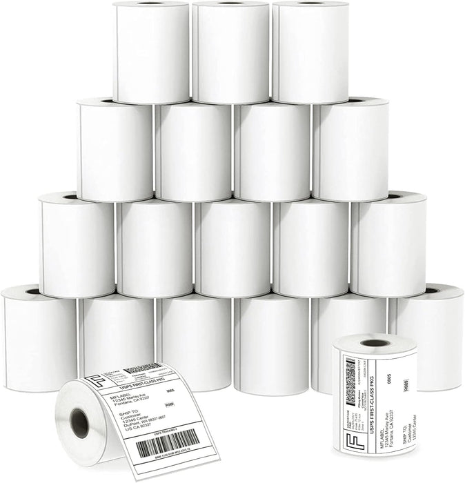4x6 Thermal Shipping Labels – 5000 Labels,20 Rolls, Perforated, Strong Adhesive Direct Thermal Printer Labels Compatible with Rollo Zebra Munbyn for Shipping Packages Barcode Labels 75893